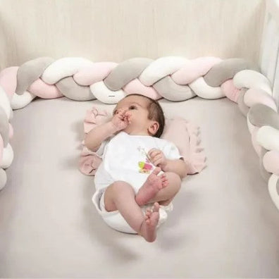 bebe allonge coussin berceau tresse de lit