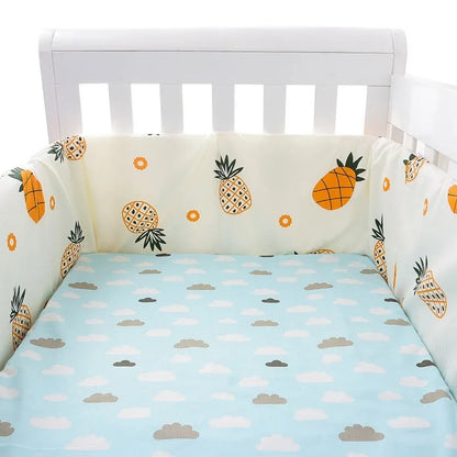 tour de lit bebe berceau decor ananas drap ciel