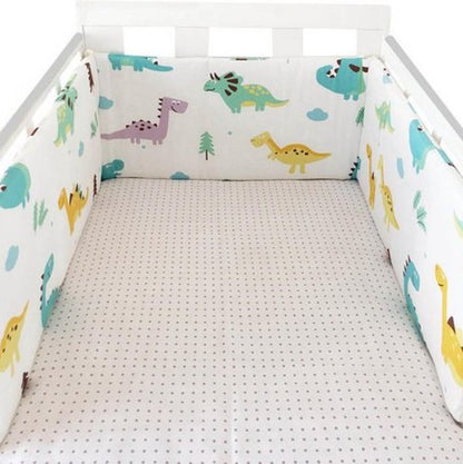 tour de lit bebe berceau decor dinosaures