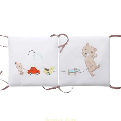 tour de lit pour bebe 2 coussins