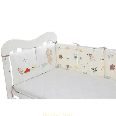 tour de lit pour bebe avec 6 pieces berceau