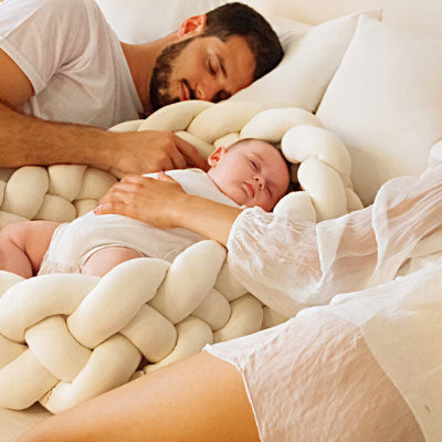 tresse de lit bebe beige papa et maman
